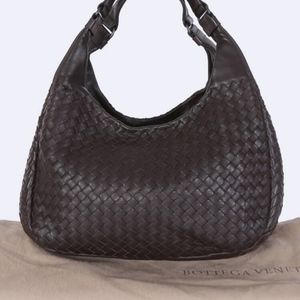 Bottega Veneta Medium Campana Bag in Nero Intrecci